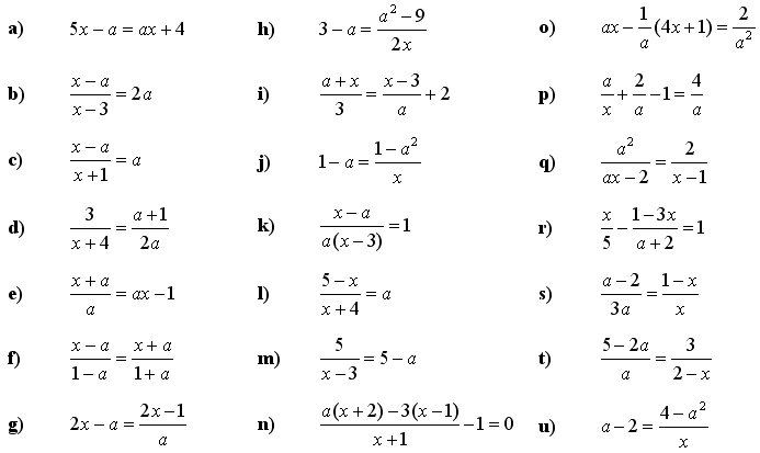 Lineárne rovnice a nerovnice - Príklad 5 - Zadanie